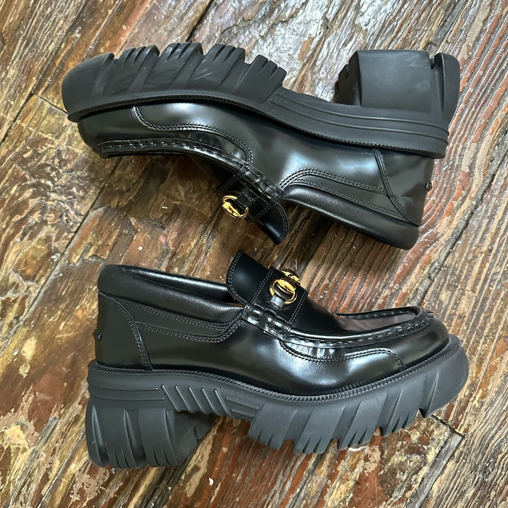 Gucci Horsebit Platform Loafers